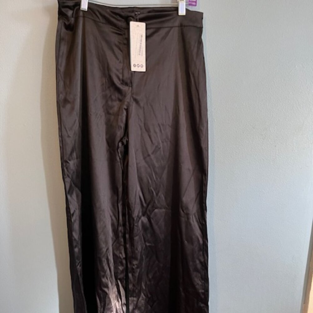 Boohoo satin pants